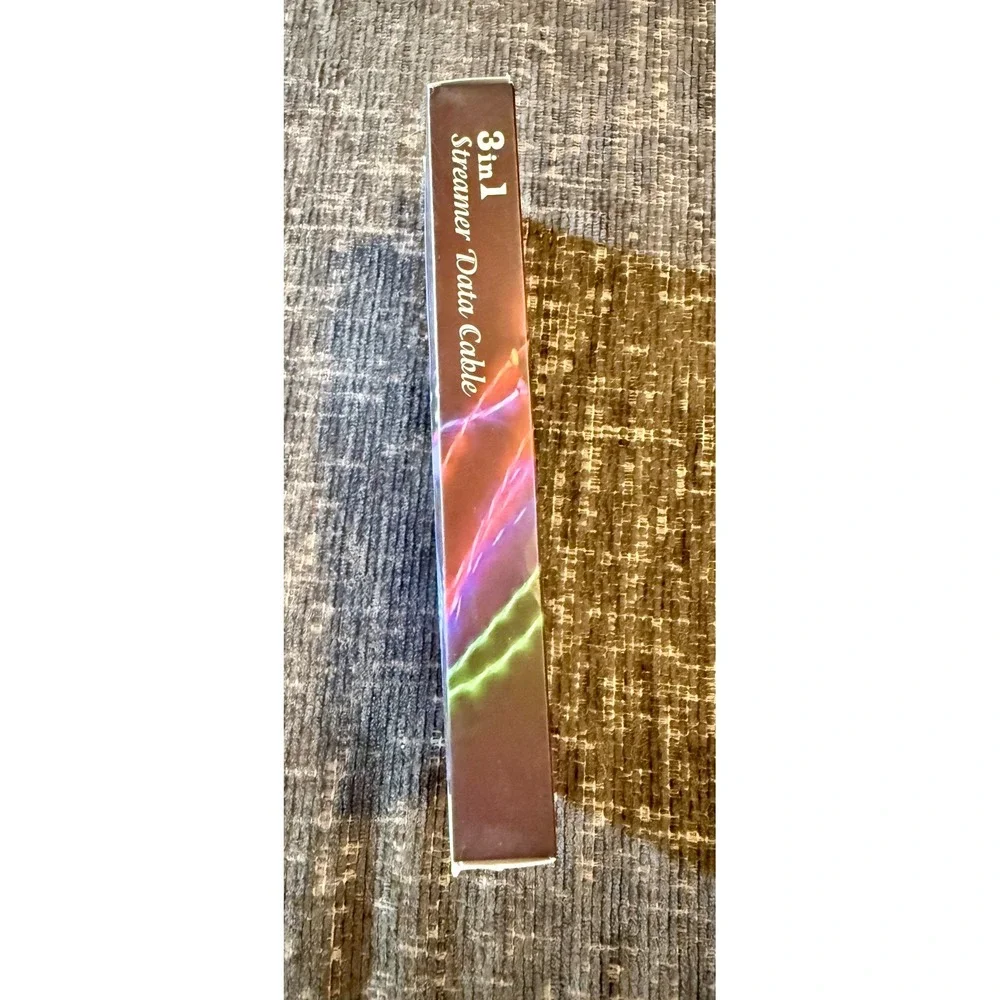 3-in-1 Streamer Data Cable NEW LED Flowing Light Multi-Charger 3A